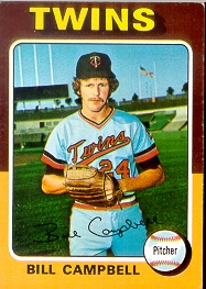 1975 Topps Baseball Cards      226     Bill Campbell